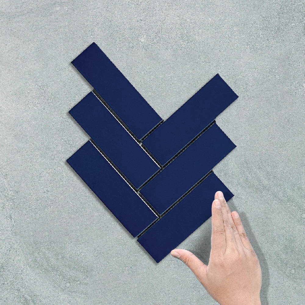 HERRINGBONE XXL DENIM BLUE - MOSAIC