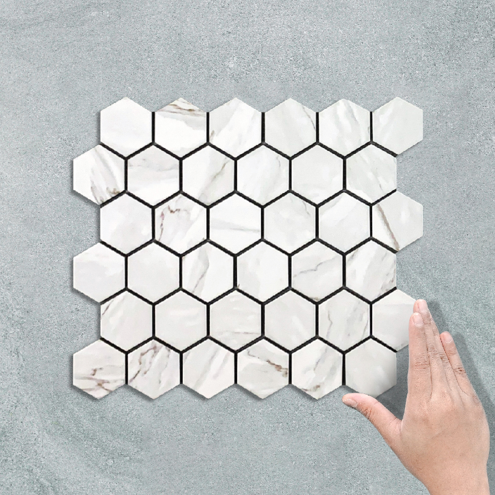 HEX MEDIUM CARRARA - MOSAIC