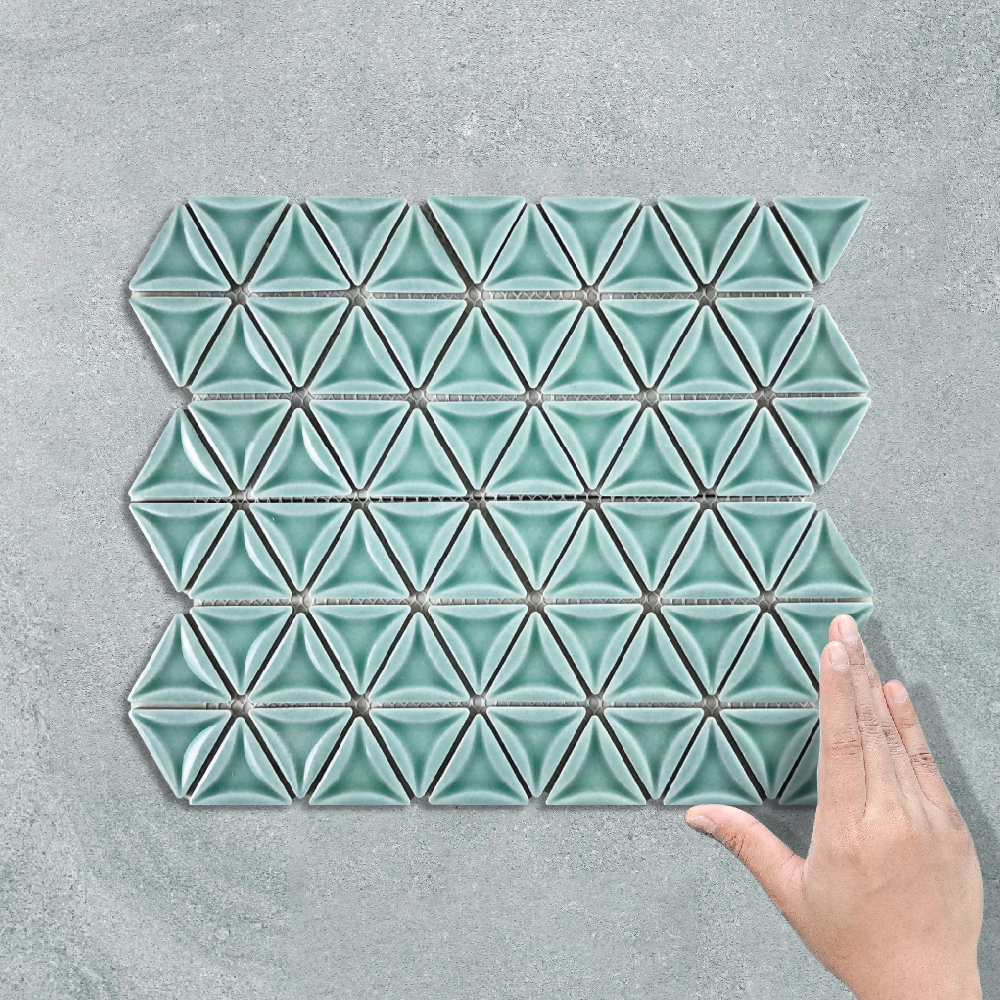 MINI TRIANGLE GREEN - MOSAIC