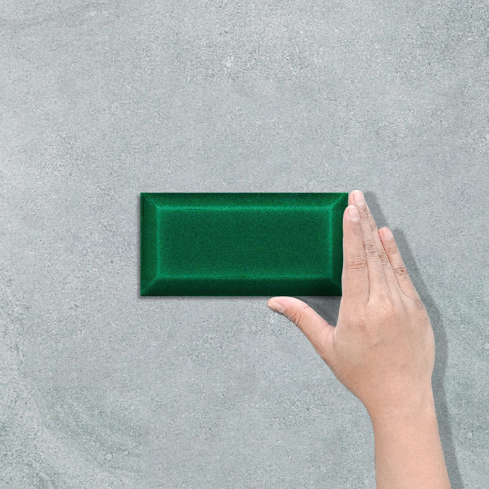 BEVEL EMERALD GREEN - SUBWAY TILE