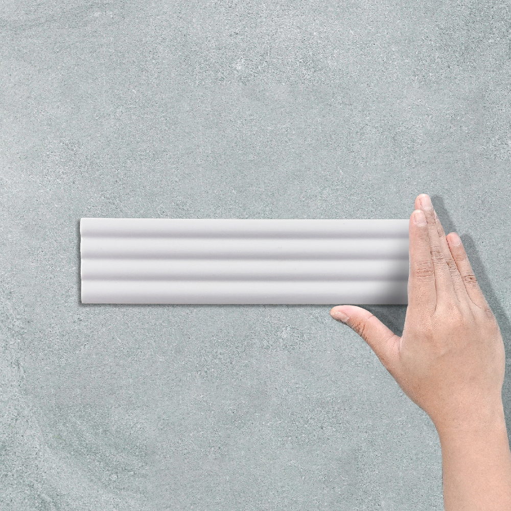 FLUTED WHITE- SUBWAY TILE