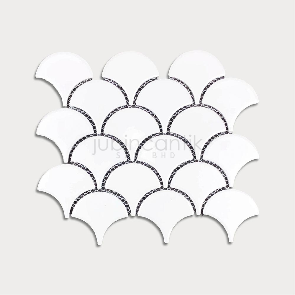 Hover image for FISHSCALE WHITE - MOSAIC