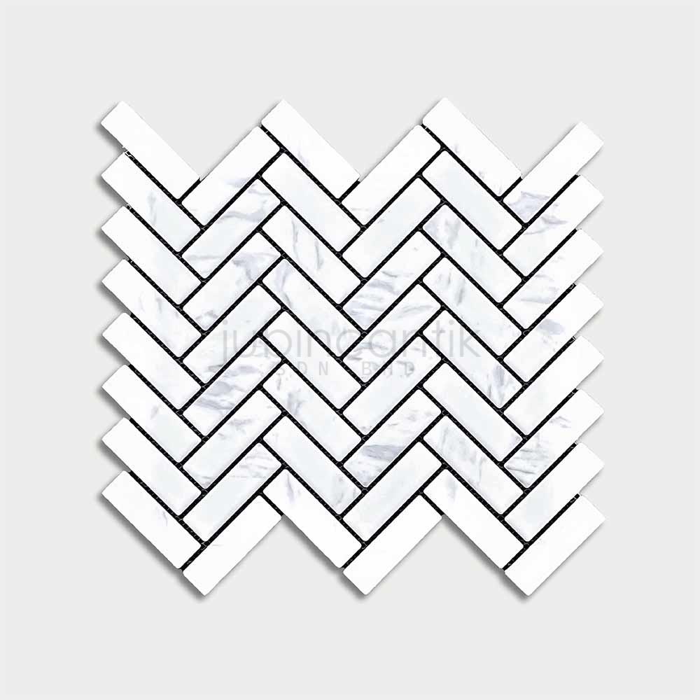 Hover image for HERRINGBONE CARRARA - MOSAIC