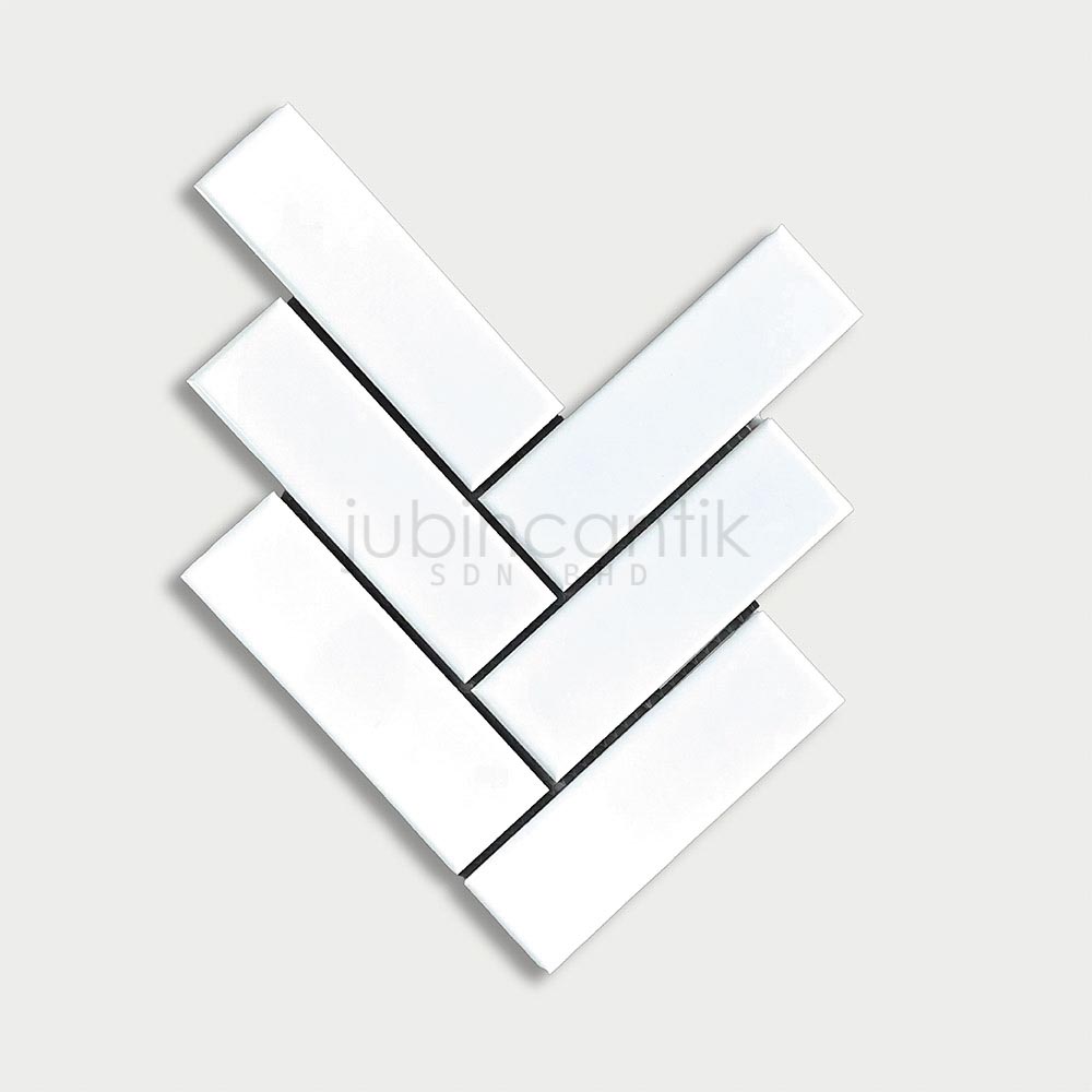 Hover image for HERRINGBONE XXL WHITE - MOSAIC