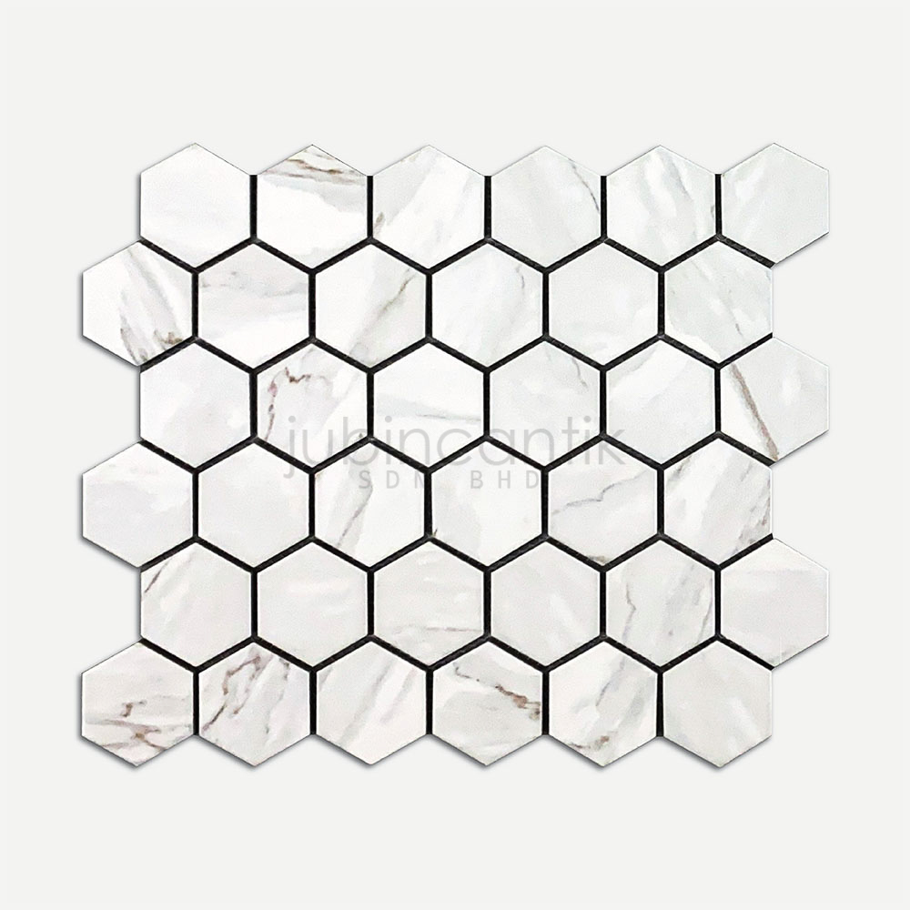 Hover image for HEX MEDIUM CARRARA - MOSAIC