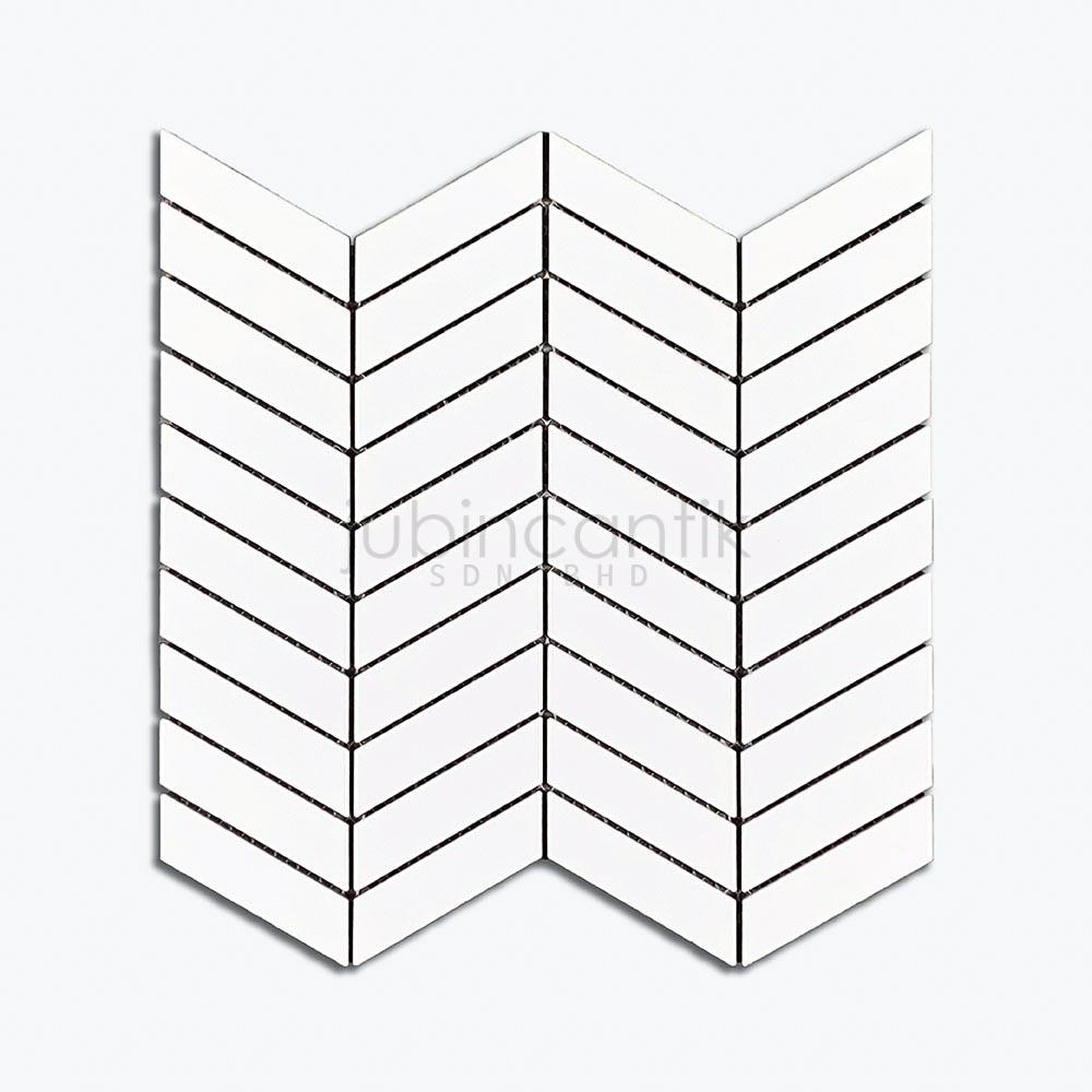 Hover image for MINI CHEVRON WHITE - MOSAIC