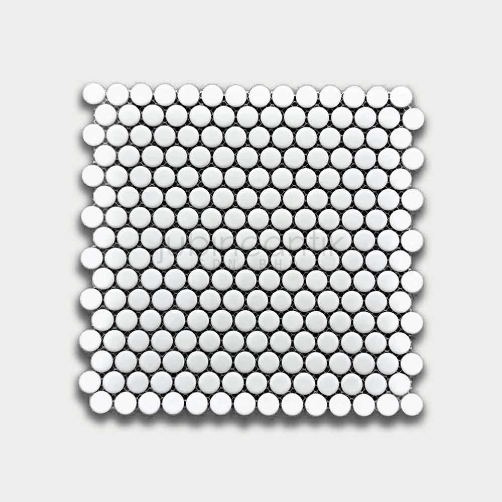 Hover image for PENNY ROUND WHITE - MOSAIC