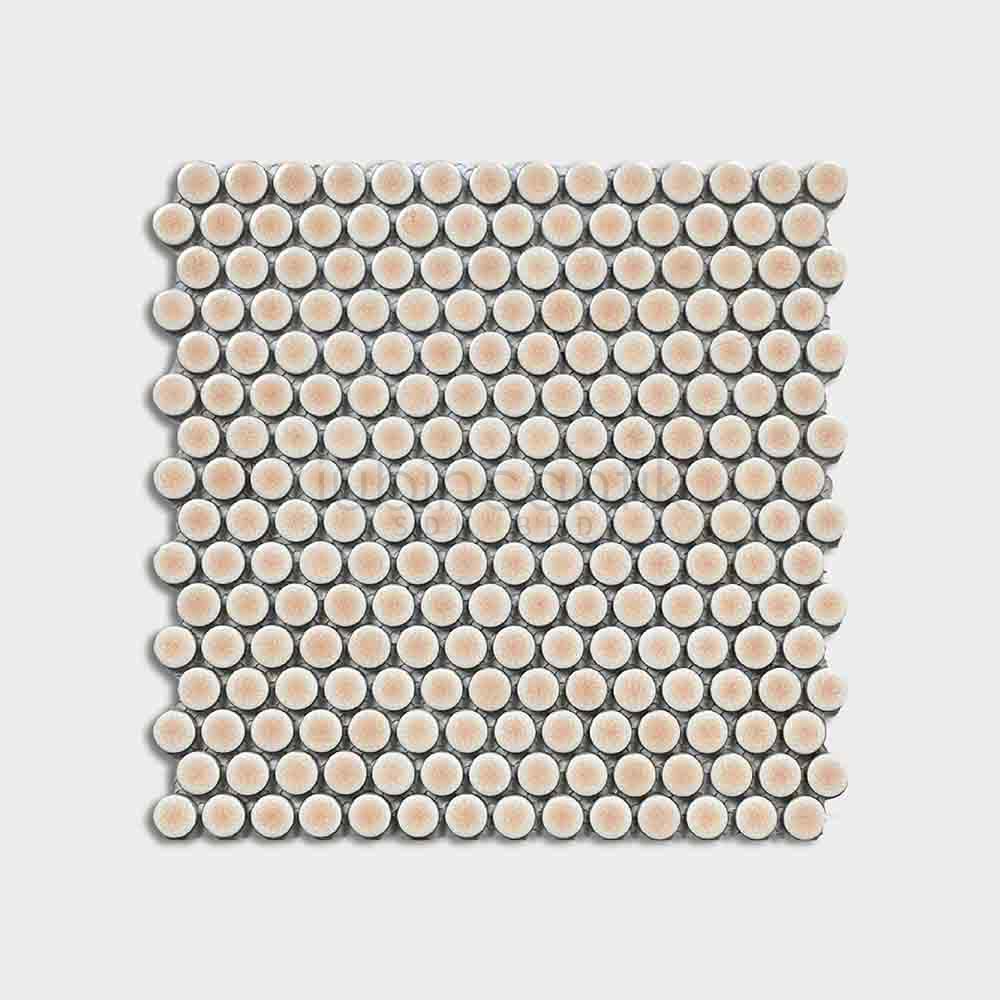 Hover image for PENNY ROUND PEACH - MOSAIC