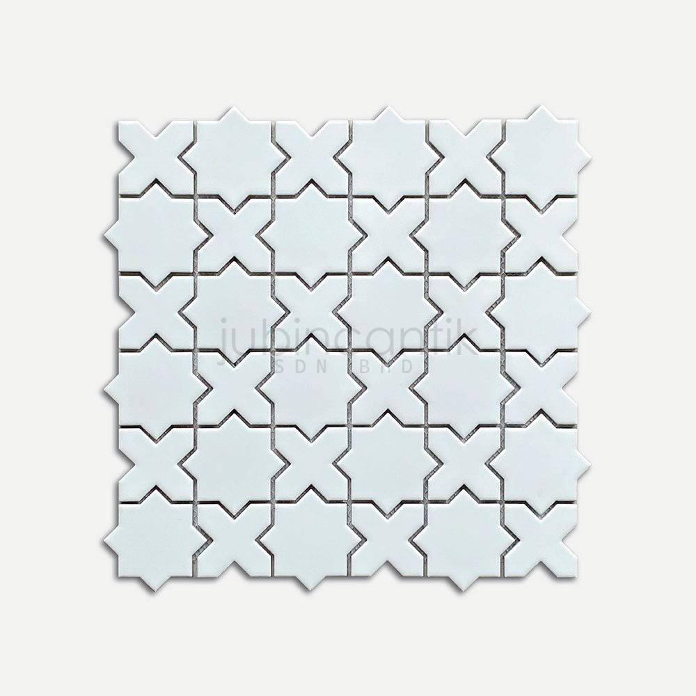 Hover image for STAR CROSS WHITE - MOSAIC
